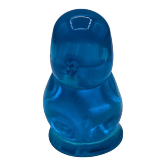 VINTAGE 1993 Ron Ray Signed Blue Bird Of Happiness Glass Figurine 3.75" x 2.75" - Picture 2 of 6